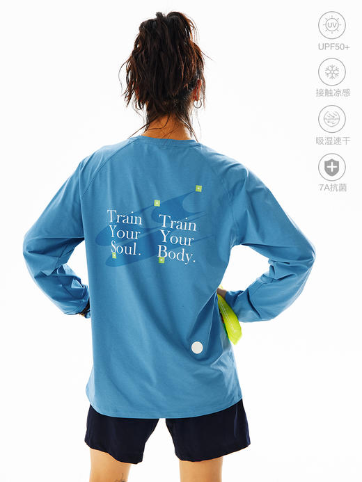CryingCenter路径标中性轻量吸湿速干马拉松运动跑步训练服长袖 商品图1