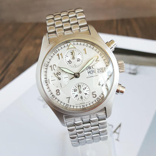【95新】IWC 万国飞行员系列IW370628自动机械机芯39MM（男款）日期、星期显示；计时 100825NJS11 商品图3