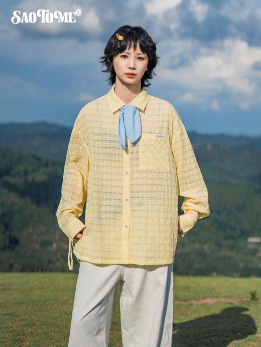 早乙女惠子saotome/STMCS13938/网纱格纹衬衫 商品图0