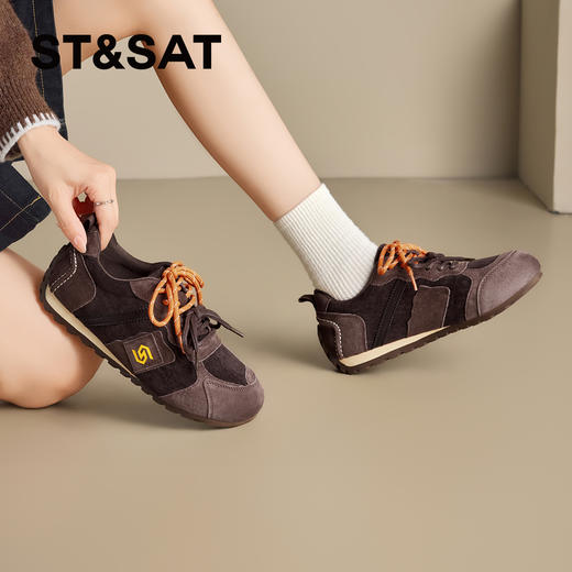 星期六舒适圆头复古百搭阿甘鞋SSD3112WM3 商品图7