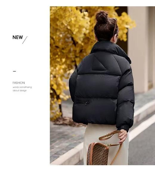 【孤品捡漏】（样衣）羽绒服G90黑色短款90%白鸭绒羽绒服-喜出 商品图1