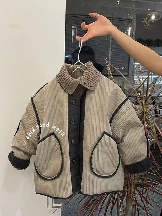 【孤品捡漏】（90羽绒）G103童装墨绿宽松版羽绒服-喜出 商品图1