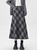 【孤品捡漏】G113灰色格子伞裙半身裙-喜出 商品缩略图0