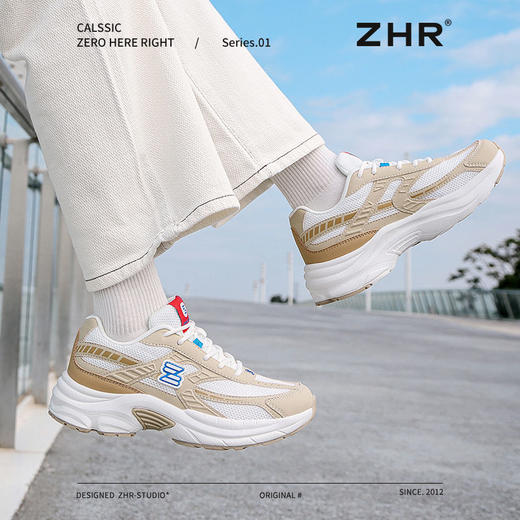 ZHR则则网面透气慢跑老爹鞋2025春季新款百搭校园风运动休闲鞋女 商品图7