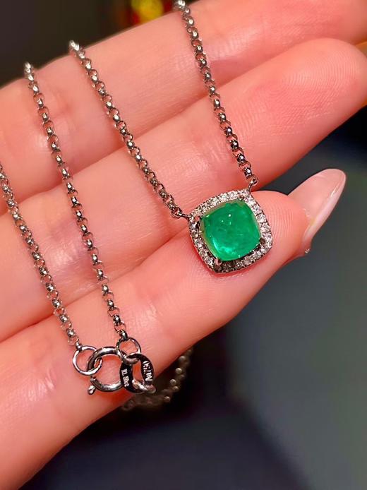 1.5ct糖塔祖母绿项链 商品图1