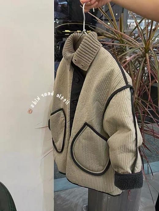 【孤品捡漏】（90羽绒）G103童装墨绿宽松版羽绒服-喜出 商品图2