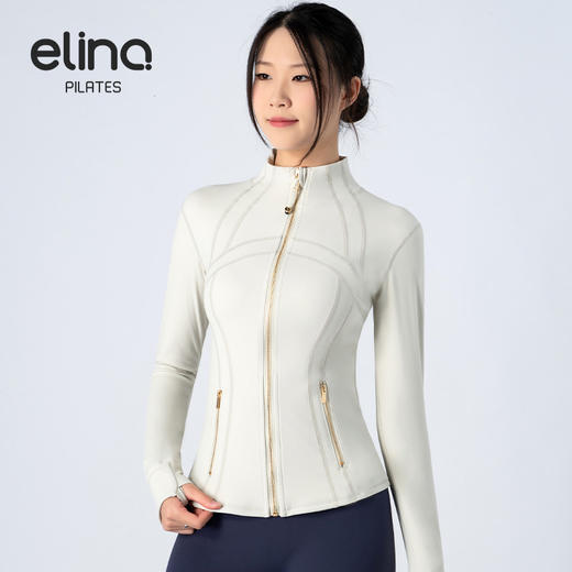 一恋普拉提限量闪耀金瑜伽运动立领外套EMM629 商品图5