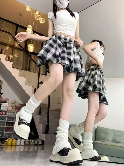 【孤品捡漏】G133防走光格子短裙-喜出 商品图2