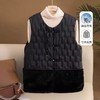 【孤品捡漏】（羽绒 90%白鸭绒）G62羽绒拼环保毛新中式马甲-喜出 商品缩略图2