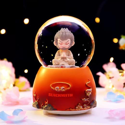 黑神话音乐盒飘雪旋转水晶球 商品图0