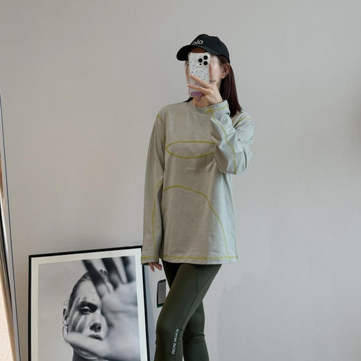 情侣款哈苏线竹节棉长袖T恤082601 商品图6