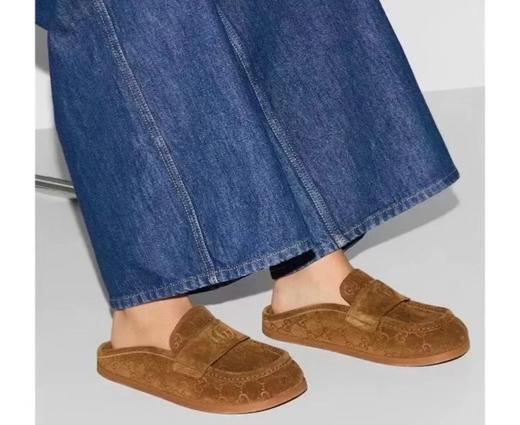 重磅渠道！ 双G勃肯穆勒拖鞋   麂皮拖鞋，一脚蹬穆勒鞋包头拖鞋 商品图1