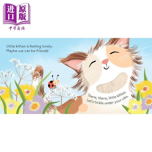 预售 【中商原版】触摸书 照顾猫咪 There There Little Kitten 英文原版 幼儿纸板书绘本 感觉知觉学习 图画故事 进口亲子童书 商品图1