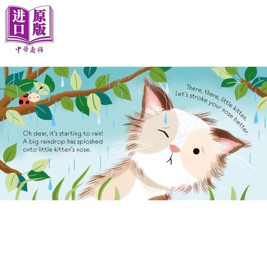 预售 【中商原版】触摸书 照顾猫咪 There There Little Kitten 英文原版 幼儿纸板书绘本 感觉知觉学习 图画故事 进口亲子童书 商品图2