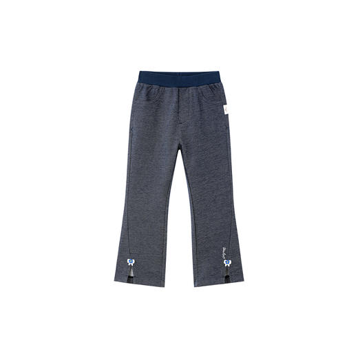 英氏儿童裤子新款春夏季女童休闲微喇叭裤女孩百搭长裤时尚牛仔裤 商品图4