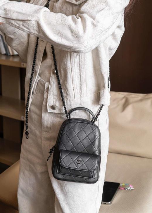 香奈儿  25C so black mini小书包 全黑（LZ） 商品图6