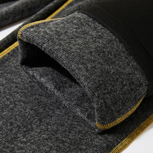 【含绵羊毛 加绒保暖】罗蒙男士秋冬直筒休闲裤加绒加厚保暖男商务通勤百搭西裤 商品图9