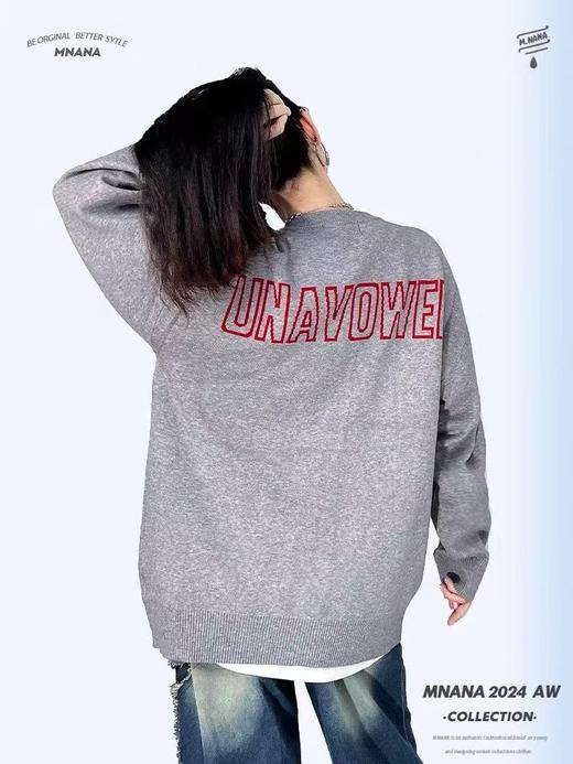 【孤品捡漏】（样衣）G73深灰趣味小狗针织开衫-喜出 商品图1