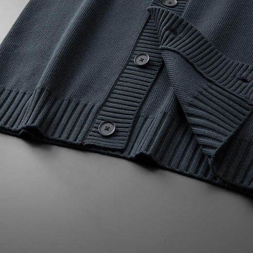 【DPF】大依优型大码男士开衫外套V领百搭秋季新款男士商务轻奢高品质开衫加肥加大码时尚休闲针织外套针织衫 商品图5