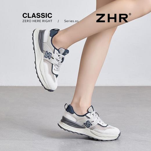ZHR则则网面透气阿甘鞋厚底增高休闲运动鞋夏季新款高颜值女鞋子 商品图6