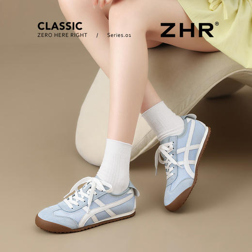 ZHR德训鞋女2025新款夏季网面透气芭蕾阿甘女鞋多巴胺休闲爆款 商品图2