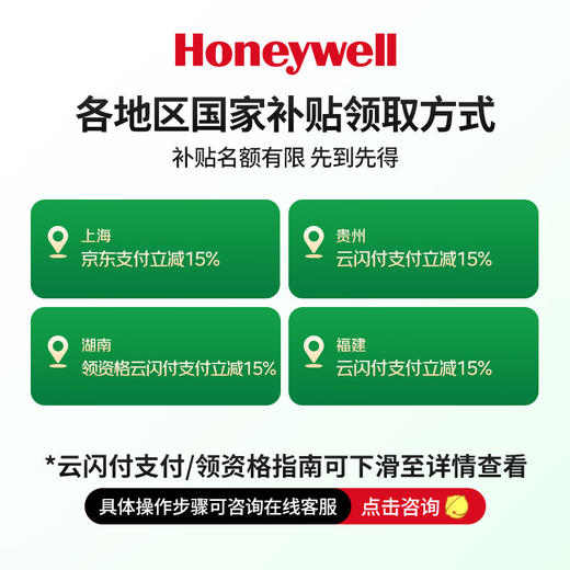 霍尼韦尔 桌面空气净化器白色7.3W KJ45F-X02 商品图5