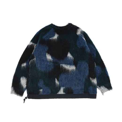 and wander mix color shaggy 男女拼色马海毛羊毛混纺宽松毛衣 商品图4