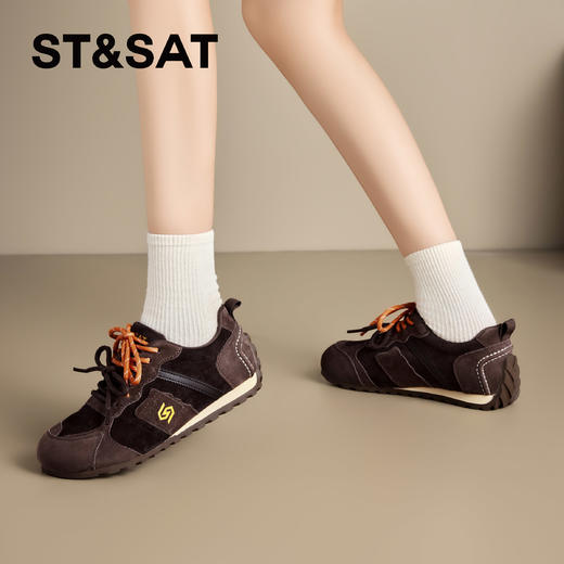 星期六舒适圆头复古百搭阿甘鞋SSD3112WM3 商品图2