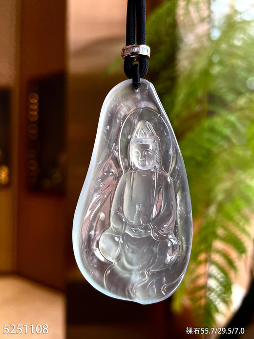 玻璃种木那观音吊坠【5251108】具体价格微信咨询 商品图0
