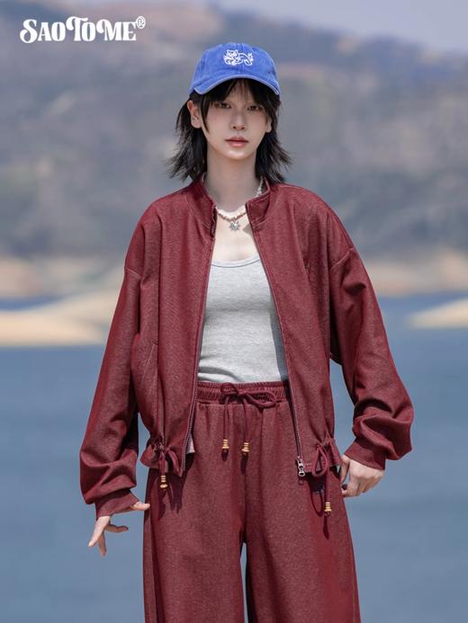 早乙女惠子saotome/STMWY252308/抽褶基础立领卫衣开衫 商品图0