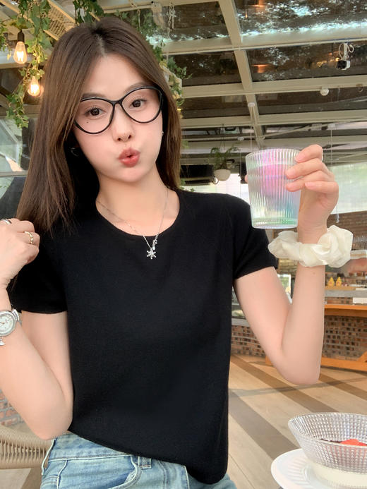 <曾小咸推荐>现货秒杀！最后一波 ！抢到赚到！6色针织圆领T恤 日常119.99 立减60 秒杀59.99！ 商品图10