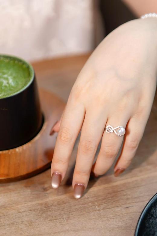 诸暨溯源，淡水珍珠小尺寸【珍珠圆珠精致款系列】珍珠系列！永结同心三件套（项链、耳钉、开口戒指）、小米链手链（手围14-20.5cm可戴）、蝴蝶胸针 商品图11