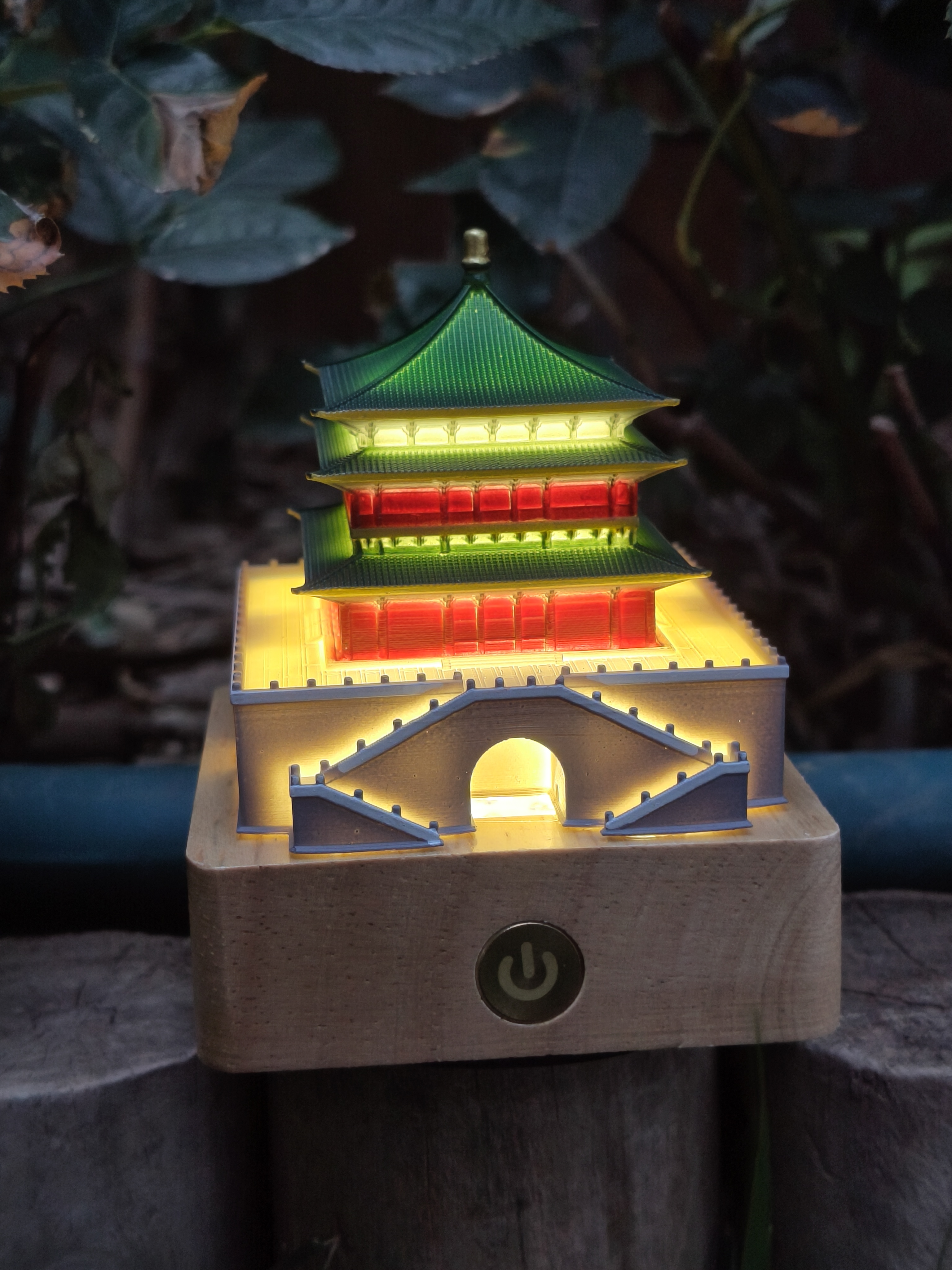 西安地标亮灯微缩模型