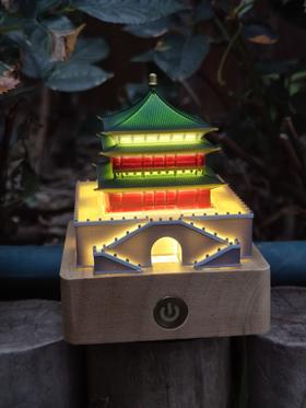 西安地标亮灯微缩模型