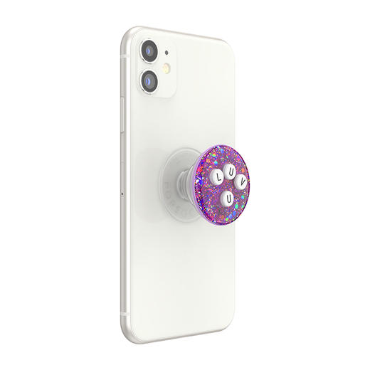 【POPGRIP泡泡骚】手机粘贴式支架 Glitter闪粉亮片系列 闪耀宣言·粉 商品图2