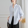 馥迦通勤极简马甲条纹衬衫 商品缩略图7