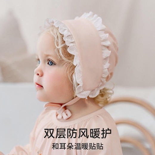 【婴童服配】嫚熙新生婴儿无骨绑带胎帽牛油果丝柔棉初生宝宝幼儿帽子 商品图2