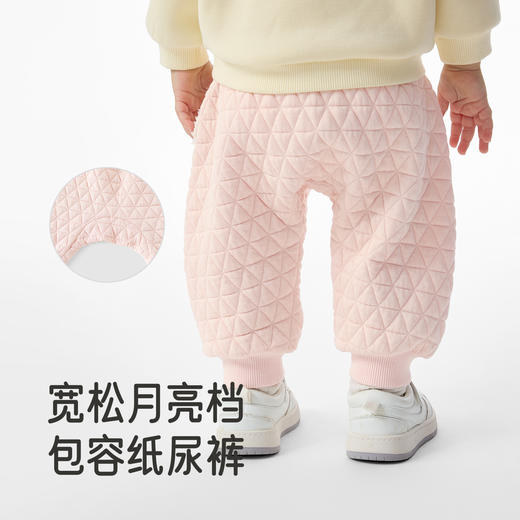 英氏儿童裤子秋冬保暖男宝屁屁裤小童外出防寒束脚裤女宝秋冬裤子 商品图3