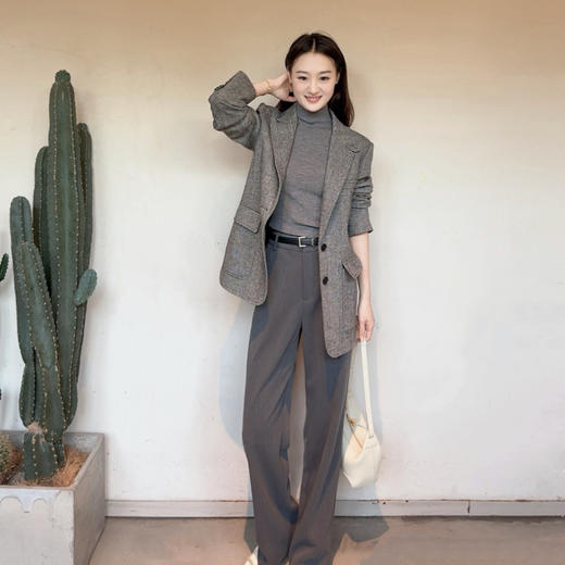 火桐hooton 经典人字纹绵羊毛西装外套258619 商品图2