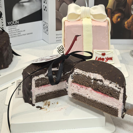 七夕—5寸生巧树莓蛋糕 商品图1