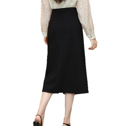 「自」全新升级【铂金会员165/天猫219/差价54】(05038)洛诗琳时尚不规则半身裙2025秋季新款高腰显瘦通勤包臀裙女 商品图4