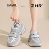 ZHR【厚底6.5cm】增高老爹鞋女夏季透气镂空运动凉鞋魔术贴休闲鞋 商品缩略图7