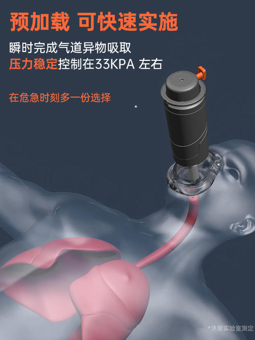 【生活必备丨朔茂 海姆立克自救防噎仪】一键触发可自助操作提前上膛，双向防逆流阀，避免噎食物体被压入气道更深处，一键快速实施，被噎者自己也能操作，可更换式气囊面罩，全家预防使用，安心守护家人 商品图3