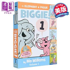 预售 【中商原版】大象与小猪全集 卷1 An Elephant  Piggie Biggie 英文原版 Mo Willems 动物绘本小说 朋友日常小故事
