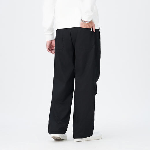 【DMH】大依优型大码阔腿裤男士休闲裤卫裤潮流美式高腰显瘦阔腿裤秋季新款时尚宽松直筒男胖子300斤 商品图3
