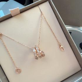 G416 宝格‬丽SERPENTI VIPER系列三圈满钻灵蛇项链