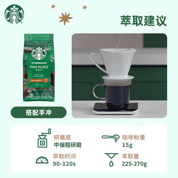 星巴克（Starbucks）精品烘焙咖啡豆100%阿拉比卡豆爆款4袋共800g 口粮豆 手冲黑咖啡 /水饮冲调 /咖啡 /咖啡豆/粉 商品图0