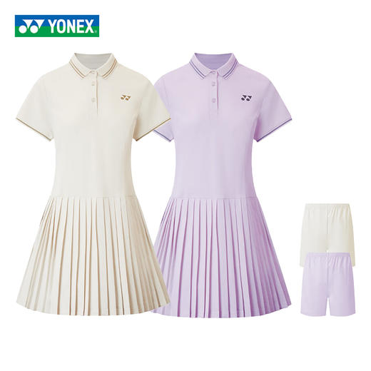 尤尼克斯 女款 训练系列 运动连衣裙 沙滩灰 2154125BCR 商品图0