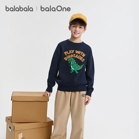 巴拉巴拉balaOne童装儿童毛衫男童女童2025新款冬装毛衣纯棉时尚