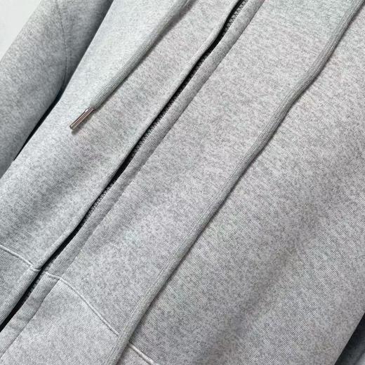 【孤品捡漏】（样衣）G75浅灰连帽开衫卫衣外套-喜出 商品图1